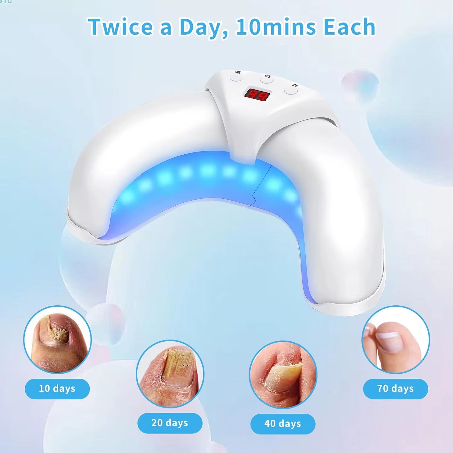 Fungal Nail Laser Device Repair Fast Nails Fungus Onychomycosis Repair Toenail Fingernail Removes Nail Fungus Foot Care